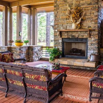 Example of boosting a home's value through a room with hardwood floors and a fireplace