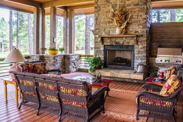 Example of boosting a home's value through a room with hardwood floors and a fireplace