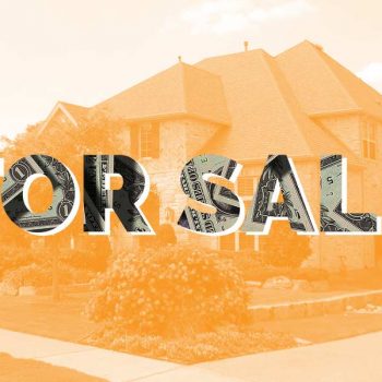 "For Sale" sign in front of a house